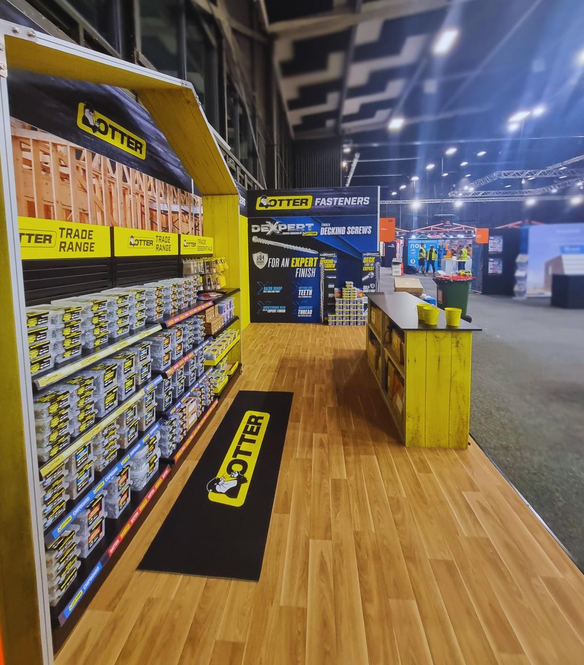 Otter exhibition stand at Mitre 10 Expo